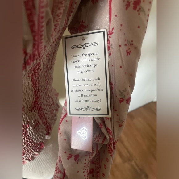 Long Sleeve Hippie Crop NEW by Crave Fame -Sz L- Spring, Beachy - Picture 3 of 5